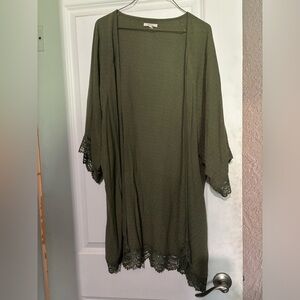 Olive Kimono. Maurice’s. Size M.